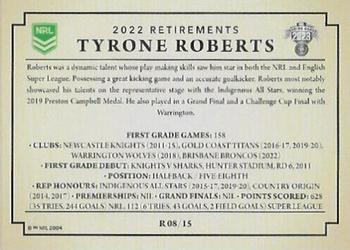 2023 NRL Traders Titanium - Retirements #R08 Tyrone Roberts Back